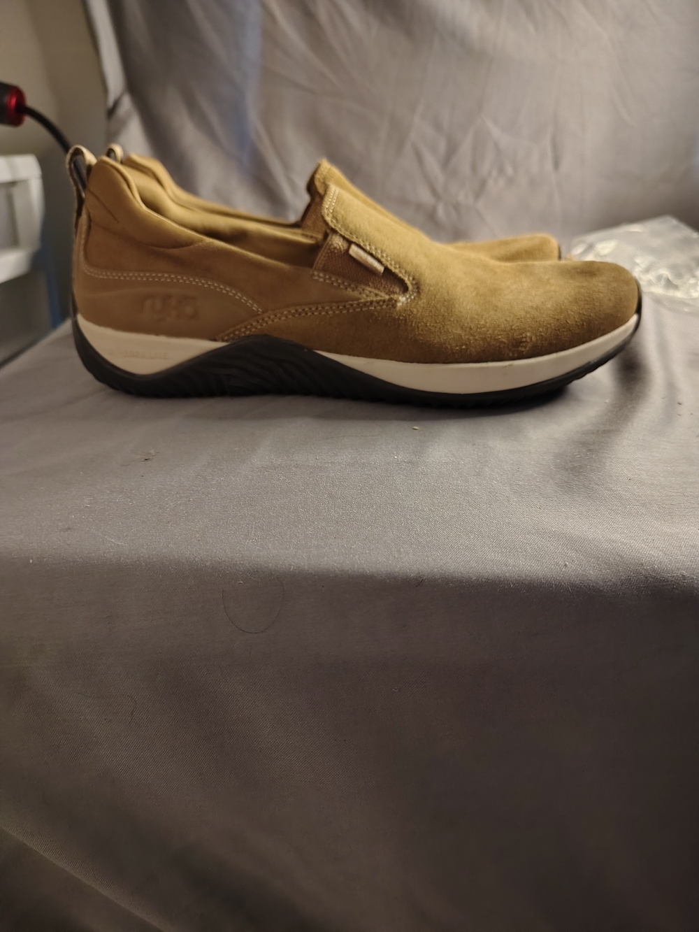 Ryka Men's Slip-On Genuine Suede Leather Loafers in Tan